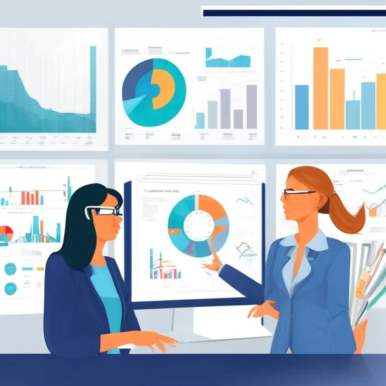 多様なグラフと分析結果の表示例